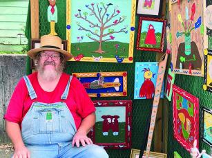 Charlie Dingler, of Commerce, will be among the folk artists selling and showing their creations at the third annual Dancing Goats Folkfest.