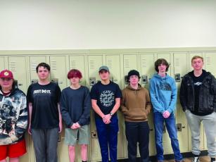 Above are Gilmer High’s Rocket League team members Ethan Hahling, Dax Roberts, Canyon Adams, Austin Long, Holden Vines, Jackson Fountain and Jaycin Merrell.