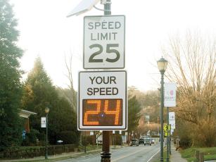 Digital speed detection signs have returned to four downtown Ellijay streets after being temporarily taken down for regular maintenance. 