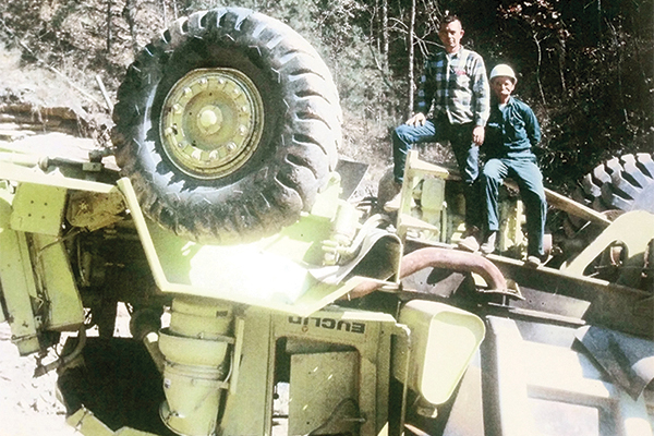 Overturned Dump Truck