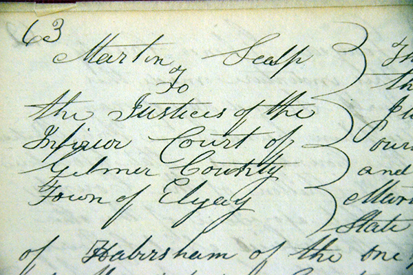 Deed close-up