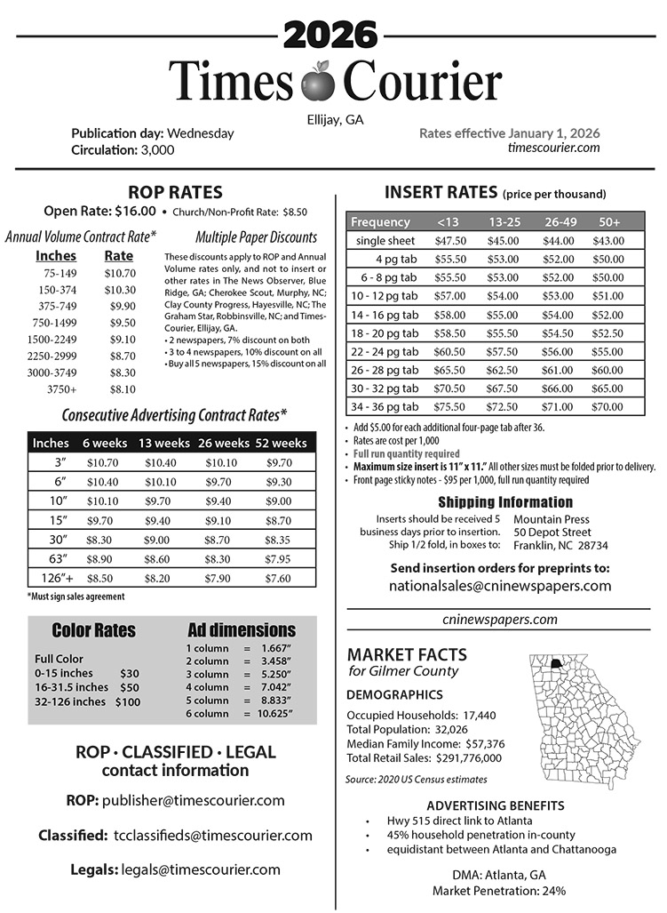 Rate Card