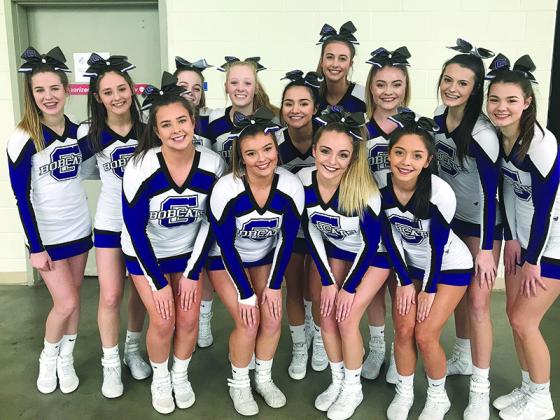 Gilmer High competition cheerleaders attended state sectionals last Friday and finished 18th out of 24 Class 4A teams.