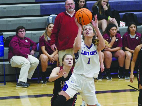 Lady Cat sophomore Elly Callihan scored 28 points in Gilmer’s 72-21 win over Ridgeland last Friday.