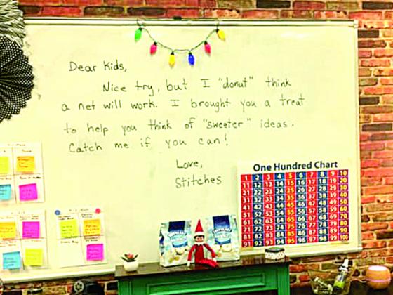 Above is the message Stitches left for students at Ellijay Elementary.
