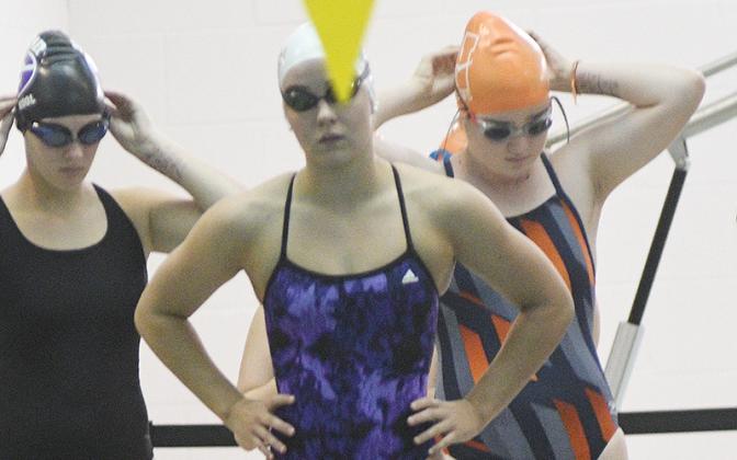 Lady Cat Payton Woodring will represent Gilmer High at the upcoming state swim meet.