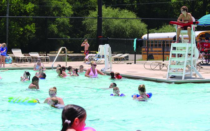 A past scene of the Gilmer County pool, which is slated for demolition. (Photo by Mark Millican)