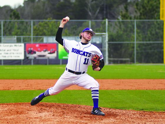Bobcat Jess Buckner was the winning pitcher in game one of Monday’s doubleheader against Lumpkin County.