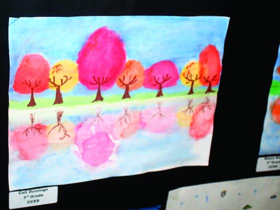 A painting by eighth-grade student Yasmin Guzman-Chavez was the first-place winner at Clear Creek Middle School.