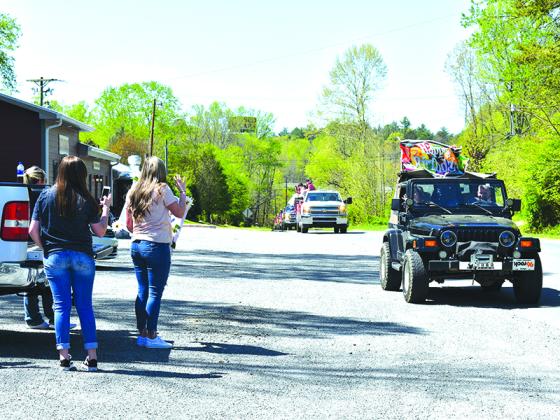 Lauren Smith celebrated her 17th birthday at the Pink Pig in Cherry Log with a drive-by party.