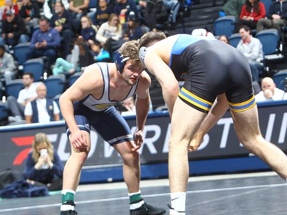 Matthew Waddell wrestles for the University of Tennessee — Chattanooga and was recognized for having one of the top “breakout” seasons among all NCAA Division I wrestlers. (Photo Courtesy Dale Rutemeyer - UTC Athletics)