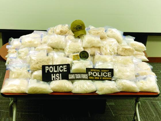 Gilmer County Sheriff’s Office was listed as a contributing agency in a nine-month investigation by the Georgia Bureau of Investigation, the Cherokee Multi-Agency Narcotics Squad and Homeland Security Investigations. More than 47 arrest warrants for charges including gang and drug related activity. Some are still outstanding. Agents seized 136 kilograms of methamphetamine valued at $1.76 million and approximately $100,000, during the investigation.