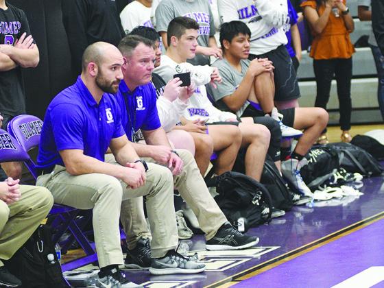 Josh Ghobadpoor (left) will enter his fourth season as Gilmer High’s head wrestling coach.