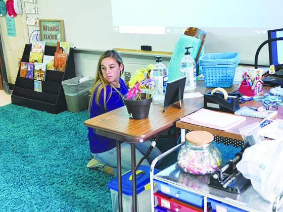 Kindergarten teacher Laura Bramlett.