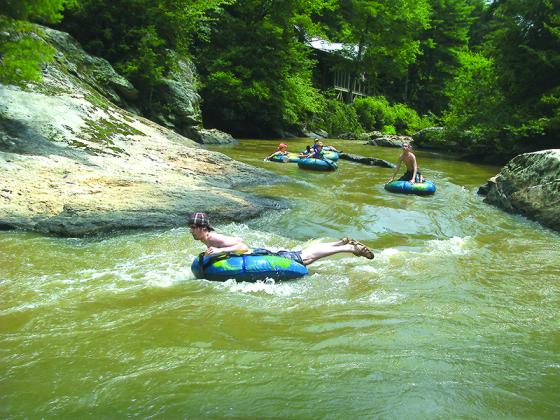 Tubing on the Cartecay River