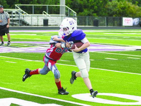 Heath Hice (55) and the 10-under Bobcats defeated Chestatee last Saturday and will take on Union County this Saturday.