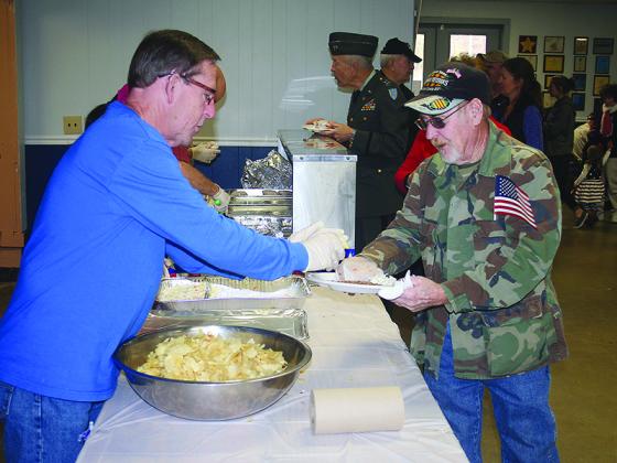 The annual Veterans Day lunch at the Ellijay Lions Club is taking place this year, but it will look differently than in years past, as seen above. Meals will be provided in takeout boxes, and seating will be spread out through the Lions Club building and fairground areas. 