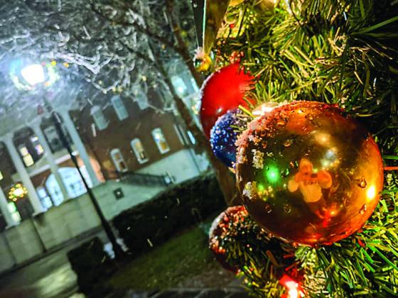 Josh Chastain captured his own reflection in this image while it was snowing in downtown Ellijay.