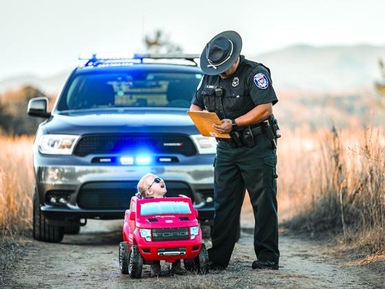 Officer Noel Loera and Sawyer Loera