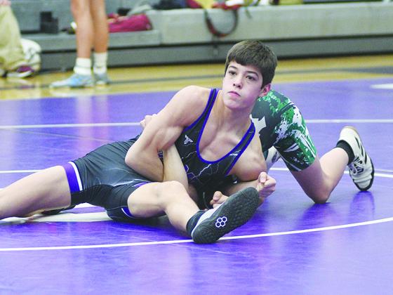 106-pound area champion Carson Farist