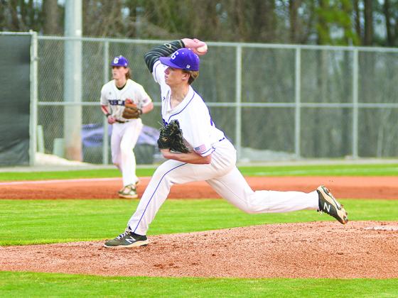 Bobcat junior pitcher Seth Darling struck out seven in three innings of work versus the No. 2 ranked North Hall Trojans last Wednesday.