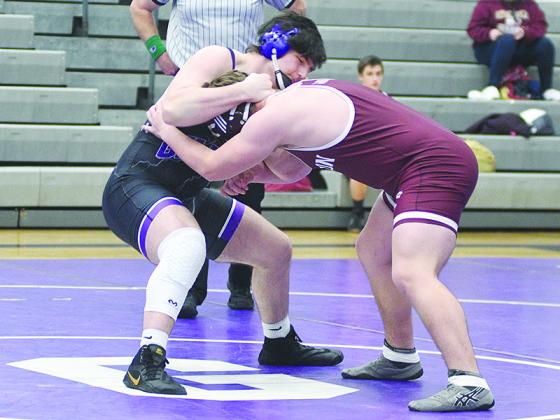Gilmer’s newly crowned All-American wrestlers Dylan Galloway (above) and Tony Olea (below). The duo competed in the Nuway Nationals Winter Throne, and Galloway placed third in the 220-pound weight division and Olea was the runner-up at 285.
