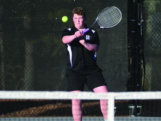 Gilmer senior Kaden Reece defeated his Pickens opponent 6-0, 6-1 last Tuesday.