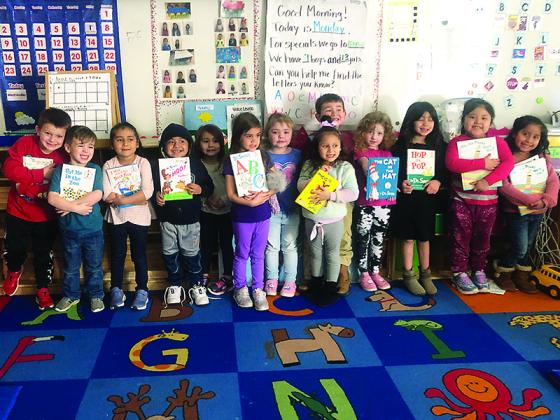 Hannah Watkins’ class at Ellijay Elementary School was among the local pre-K classes who received brand new Dr. Seuss books courtesy of Cherry Log’s Craddock Center in celebration of Read Across America Day, Tuesday, March 2. 