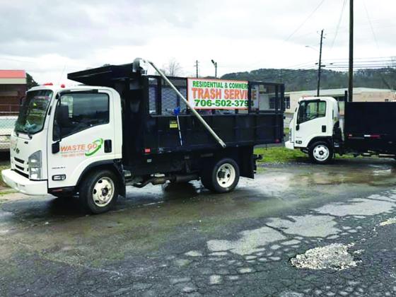 Two trucks used for pickup by local trash service Waste Go had their catalytic converters stolen in January. 
