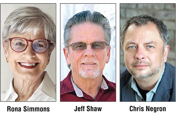 Authors, Rona Simmons, Jeff Shaw and Chris Negron.