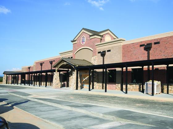 Above is a view of the facade of newly constructed Clear Creek Elementary School. The project is set to be completed by June 31.
