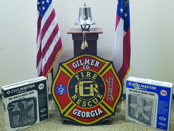 Through cooperation between Gilmer Fire and Rescue and Faith, Hope and Charity, box fans are being made available to local residents who can’t afford them.
