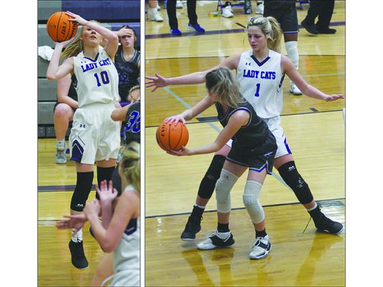 Gilmer High School’s Lark Reece (10) and Elly Callihan (1) are the program’s rising seniors with the most varsity experience.