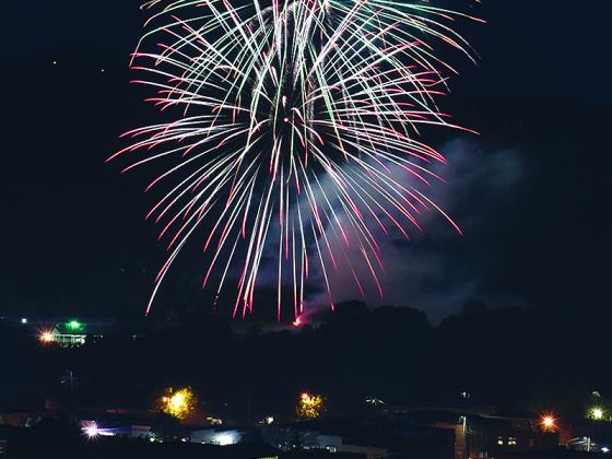 Fireworks will go up over Ellijay Sunday, July 4, just after dark. A parade through downtown will begin at 6 p.m. 