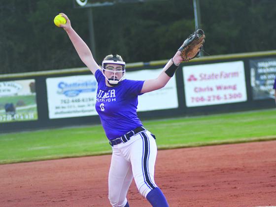Isabella Chastain delivers a pitch and will take the field for the Gordon State College Highlanders next season.