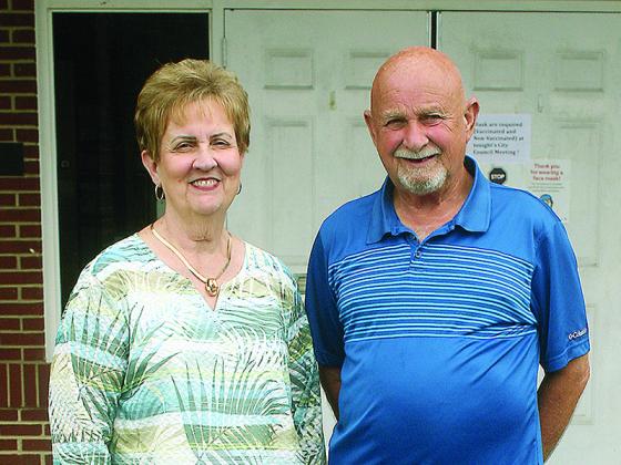 New Ellijay Election Superintendent Sandra Sales is pictured, left, with former city election superintendent Gary Watkins.