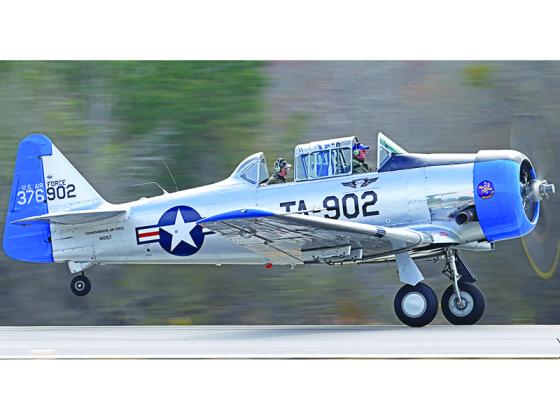 Vintage World War II aircraft like the North American Aviation T-6 Texan shown above will be on display at the first Georgia Mountain Warbird Weekend. The rescheduled event will be presented by the Gilmer Chamber April 15-16 2022. (Contributed photo by John Wilhoff)