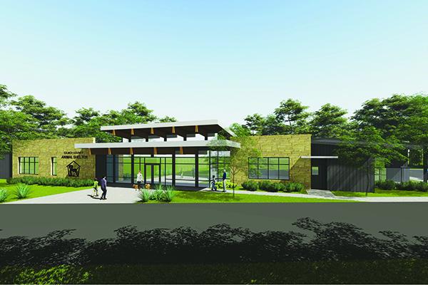 Proposed Gilmer County Animal Shelter design rendering.
