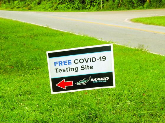 To accommodate larger turnouts, a free drive-thru COVID-19 testing site operated by Mako Medical has moved from the local health department to the parking lot of the Gilmer County Civic Center.