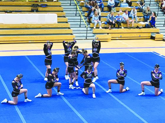 Gilmer High School cheerleaders are set to perform their routine last Saturday at South Forsyth High School.