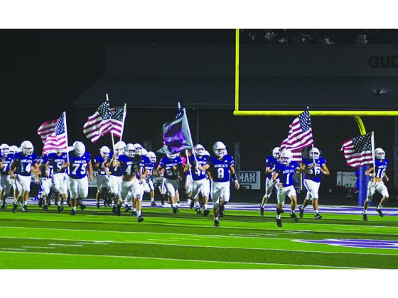 It was a patriotic homecoming for Gilmer High School last Friday as the Bobcats enter Pettit Field prior to their game against the Dawson County Tigers.
