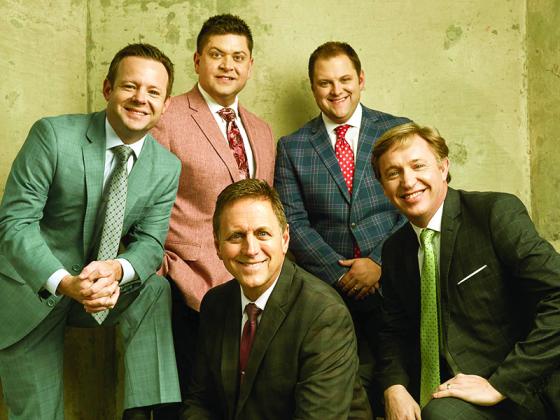 The LeFevre Quartet features several veterans of gospel music who honed their craft with other quartets and groups. Pictured, clockwise, from left: group members Bryan Elliott, Will Lane, Jordan LeFevre, Jay Parrick and Mike LeFevre.