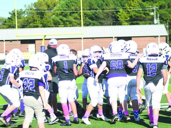 Gilmer’s fifth-grade Bobcats celebrate and are on their way to the championship game.
