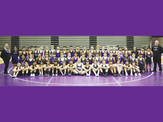 Photo Courtesy of 247 Frames Photography Clear Creek Middle School wrestlers placed third in the Mountain League’s dual tournament and fourth in the traditional portion of the event Dec. 17-18.