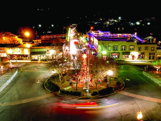 Downtown after Light Up Ellijay