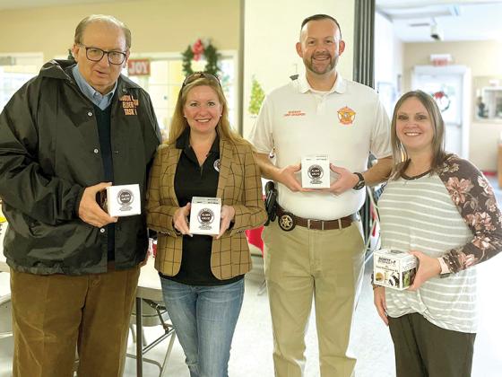 NGEATFF Law Enforcement Coordinator Joe Gavalis and Vice President Kim Sherk working with Lindsey Wilson of the Northwest Georgia Regional Commission Area Agency on Aging, and Murray County Sheriff Jimmy Davenport in Chatsworth. We are training seniors on top ten ways to avoid senior scams prevalent over the holidays. Thank you, Kim Sherk, NGEATFF founding director and vice president (L-R: Joe Gavalis, Kim Sherk, Sheriff Jimmy Davenport, Lindsey Wilson).