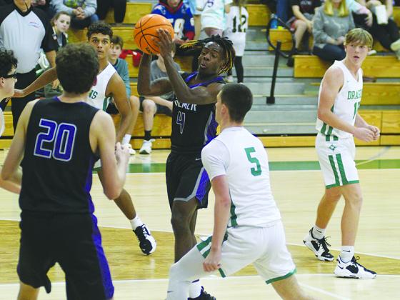 Gilmer senior Mark Tyson (4) scored 13 points versus Pickens last Saturday and helped preserve the Bobcats’ victory in the fourth quarter.