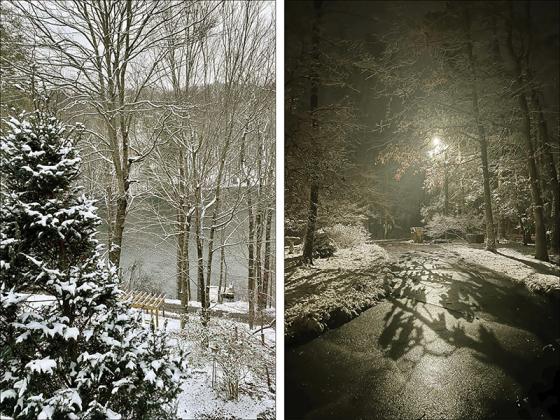 Left, Walnut Mountain, by Pat Wedin Robertson; right, Sunday evening around 8:15 p.m., outer city limits, Ellijay, by Debra Csuros. See more pics on our Facebook page.
