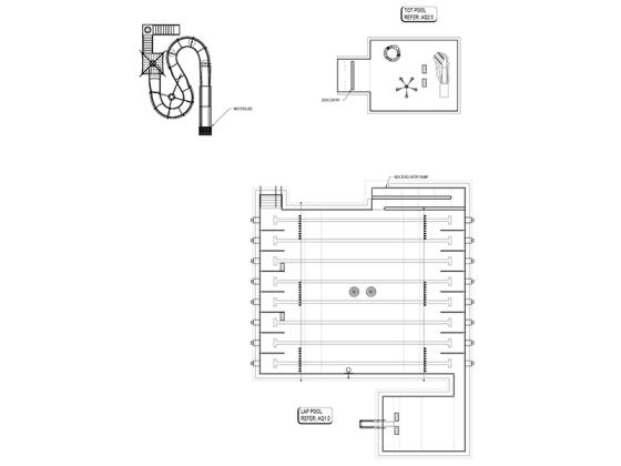 Architectural rendering of the proposed pool plans.