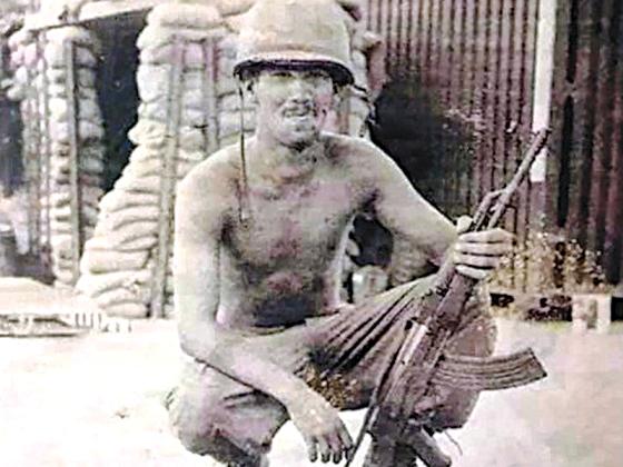 Specialist 4 Bryant Strickland in Vietnam.
